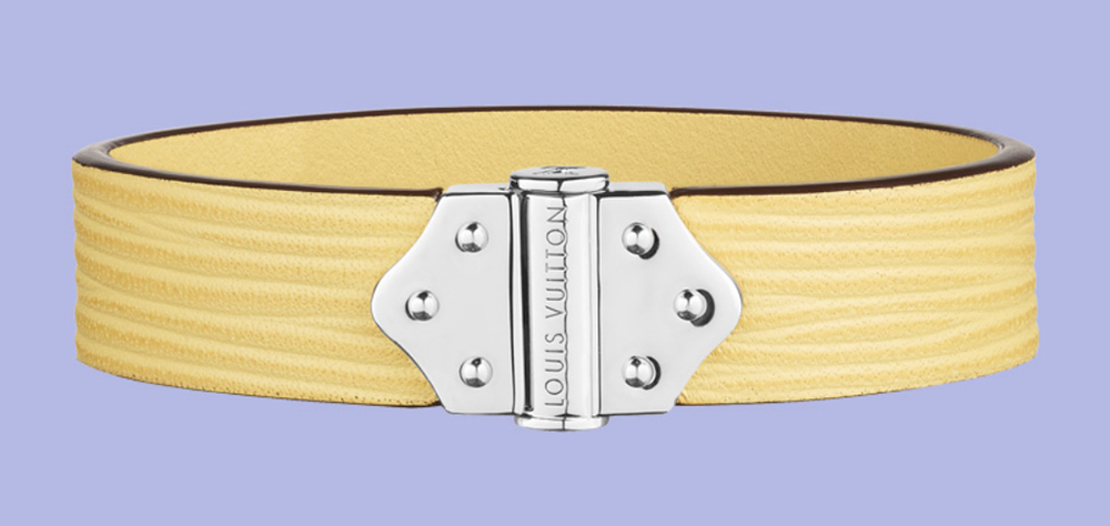 Louis Vuitton Spirit Epi Leather Bracelet Jaune Pale