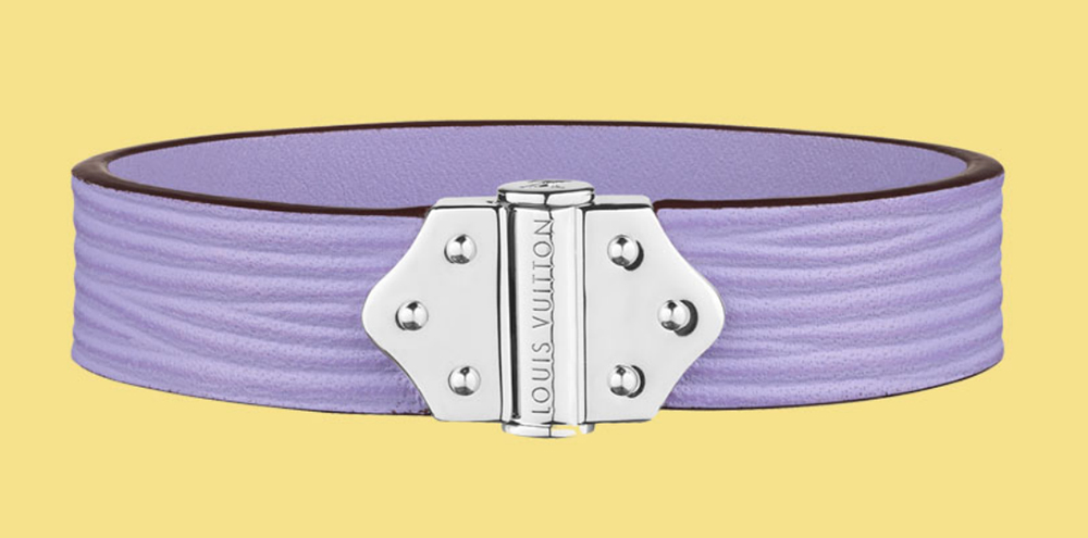 Louis Vuitton Spirit Epi Leather Bracelet Lilas