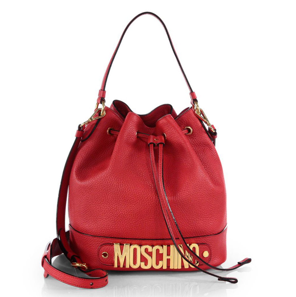 Moschino Rosello Logo Bucket Bag