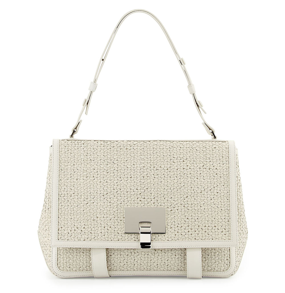 Proenza Schouler PS Courier Large Woven Shoulder Bag