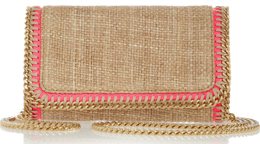 Stella McCartney Falabella Woven Raffia Bag