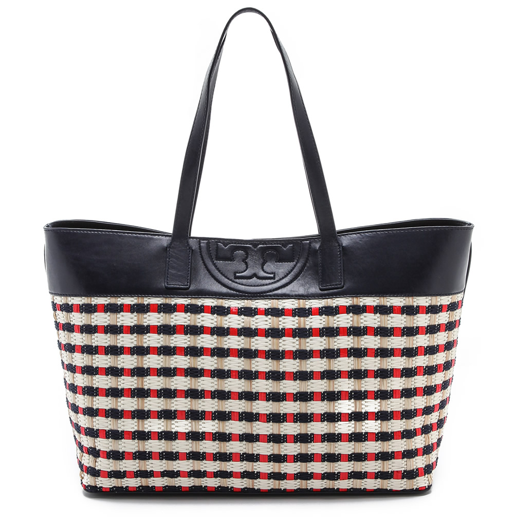 Tory Burch Soft Straw Multi E : W Tote