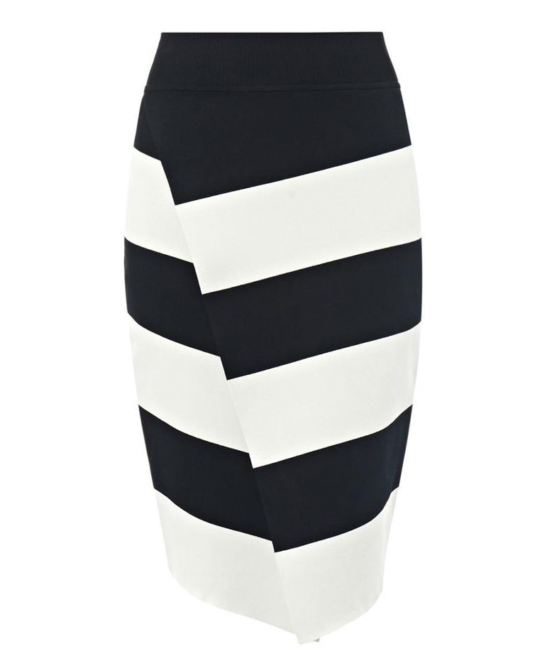 ALC Campbell Striped Knit Skirt