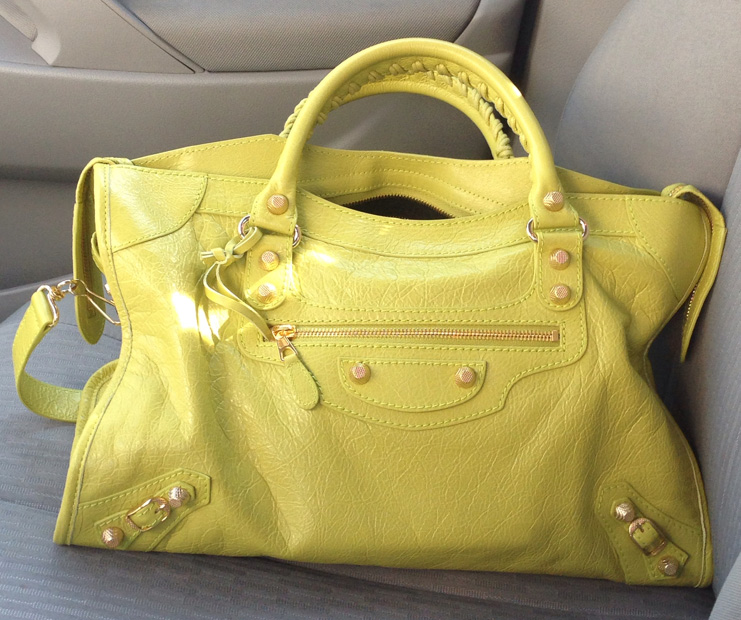 Balenciaga Yellow City Bag