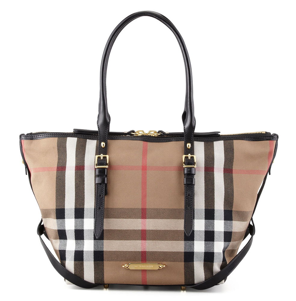 Burberry Bridle House Check Tote Bag