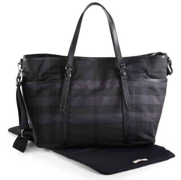 Burberry Grace Nylon Check Diaper Bag