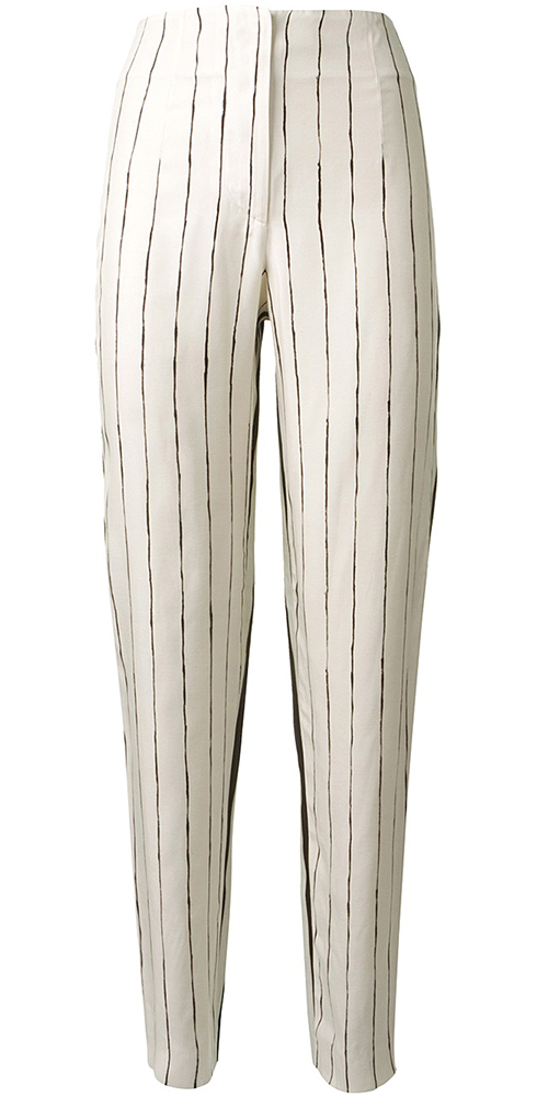 Cedric Charlier Striped Trousers