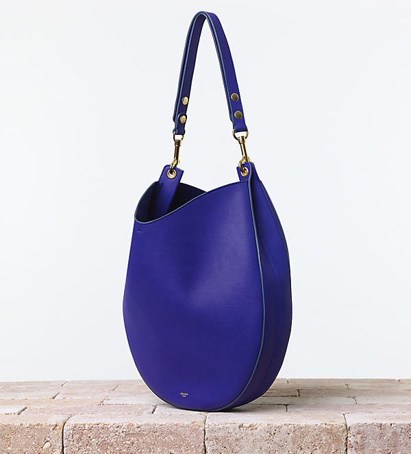 Celine Hobo in Supple Calfskin Indigo