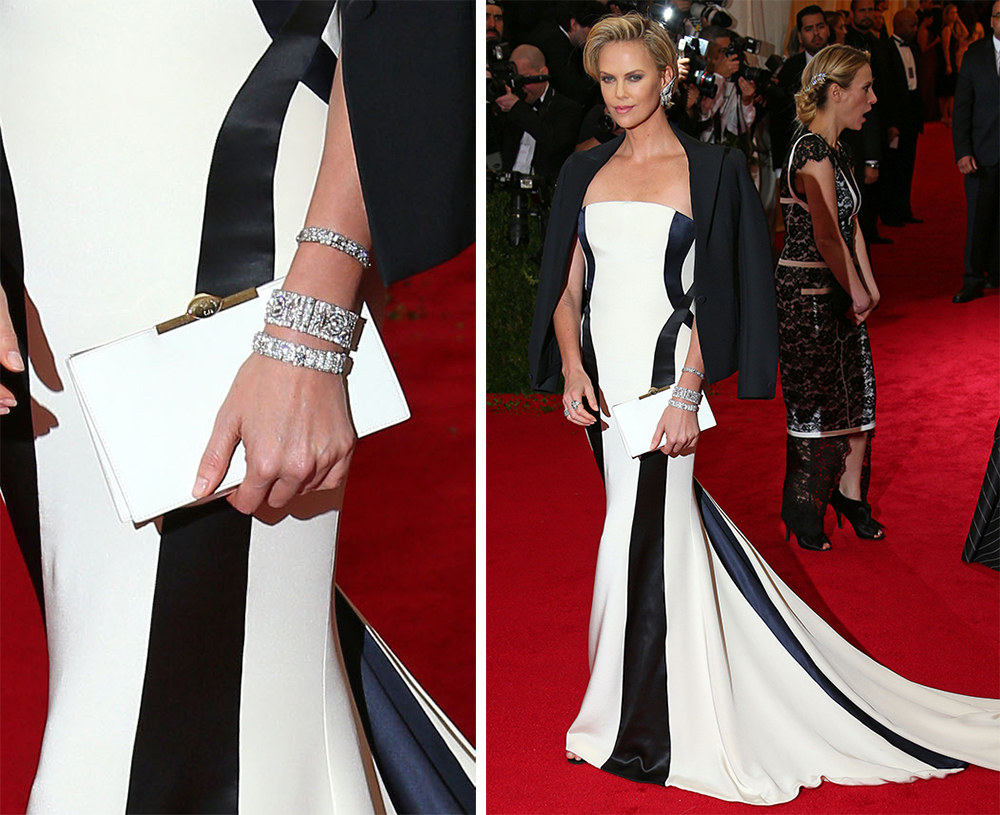 Charlize Theron Christian Dior Satin Clutch