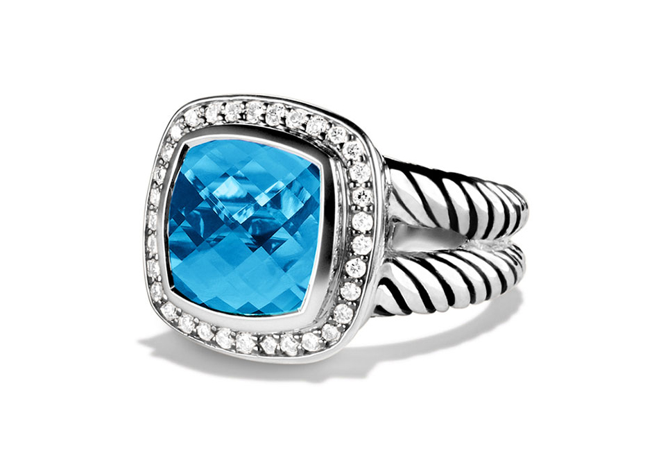 David Yurman Albion Blue Topaz Ring