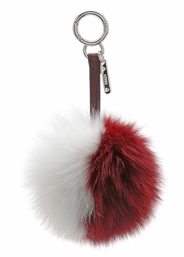 Fendi Fur Charm Red