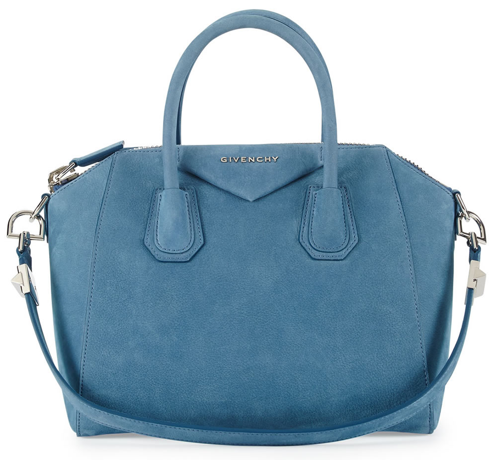 Givenchy Antigona Small Nubuck Satchel Bag Blue