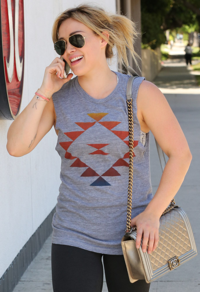 Hilary Duff Chanel Boy Bag-3