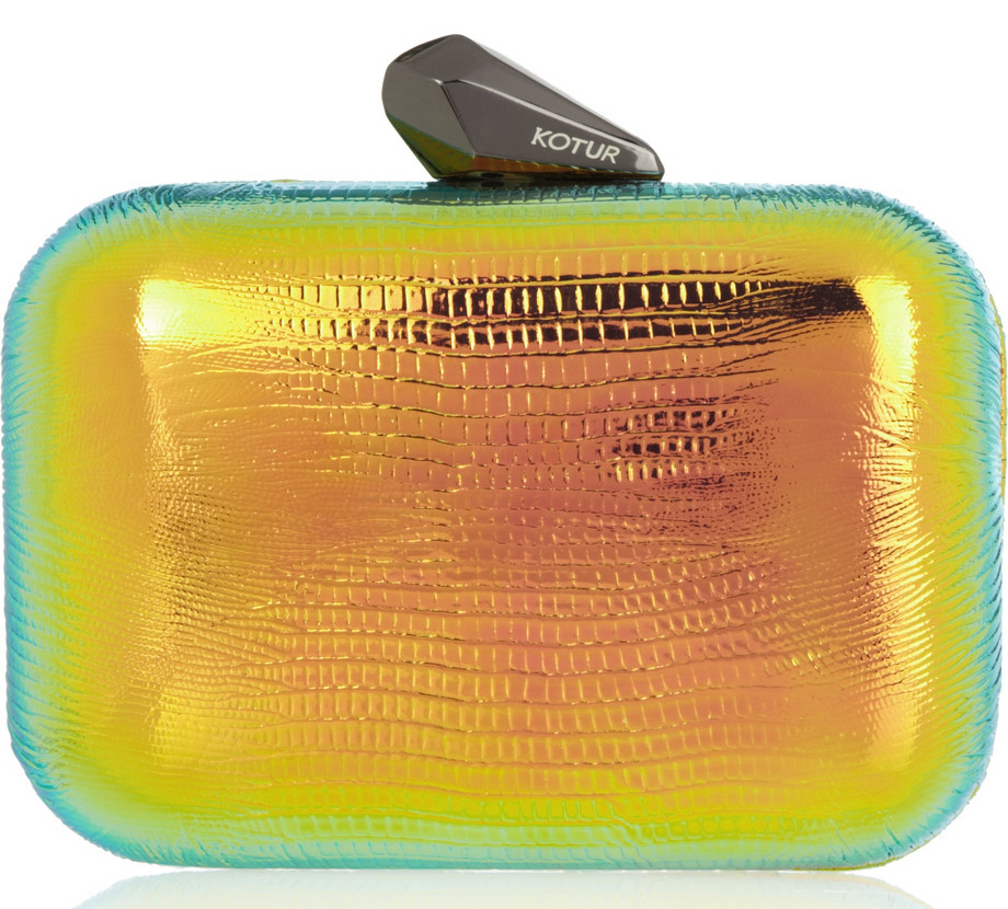 Kotur Morley Reflective Iridescent Clutch