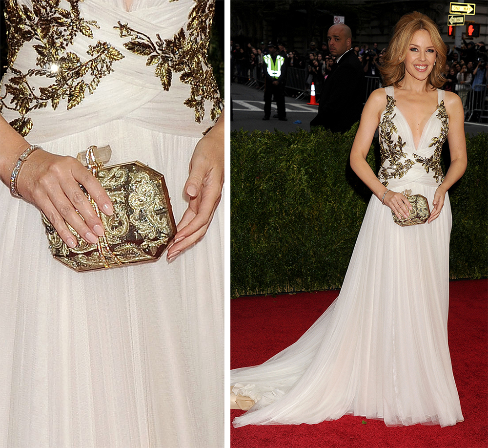 Kylie Minogue Marchesa Iris Clutch