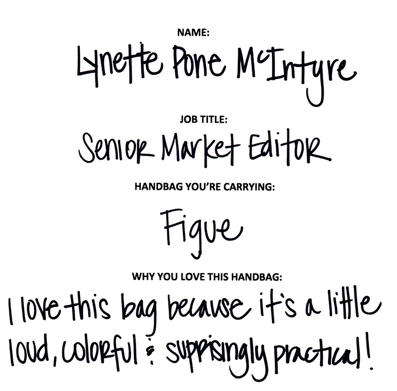 The Many Bags of Lucky Magazine's Editorial Staff 10 Lynette Pone McIntyre Figue Answers
