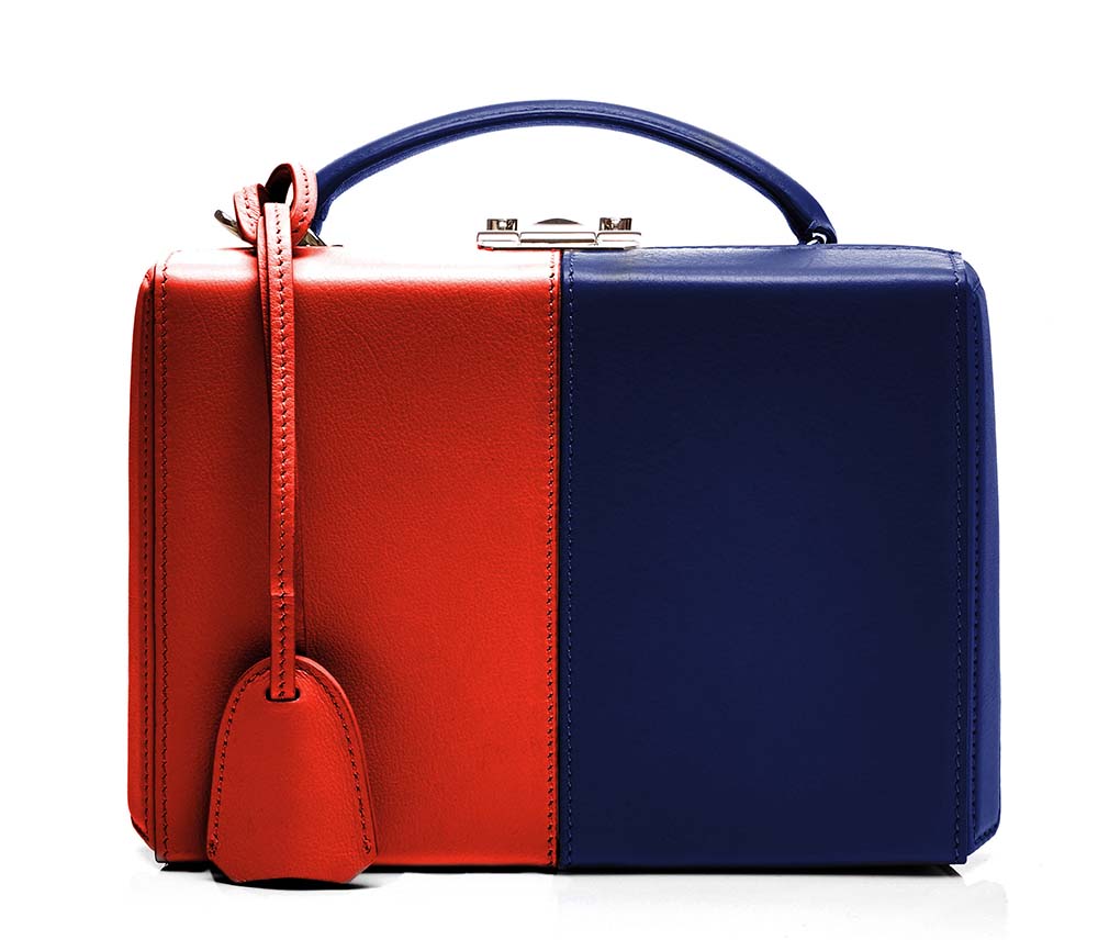 Mark Cross' Fall 2014 Colorblock Bags Just Landed at Moda Operandi 7 Mark Cross Small Grace Blue Red