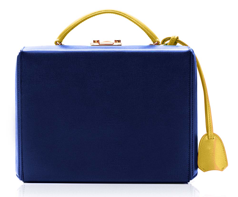 Mark Cross' Fall 2014 Colorblock Bags Just Landed at Moda Operandi 2 Mark Cross Small Grace Blue Yellow