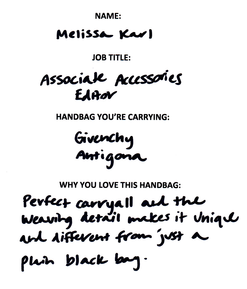 Melissa Karl Givenchy Antigona Answers