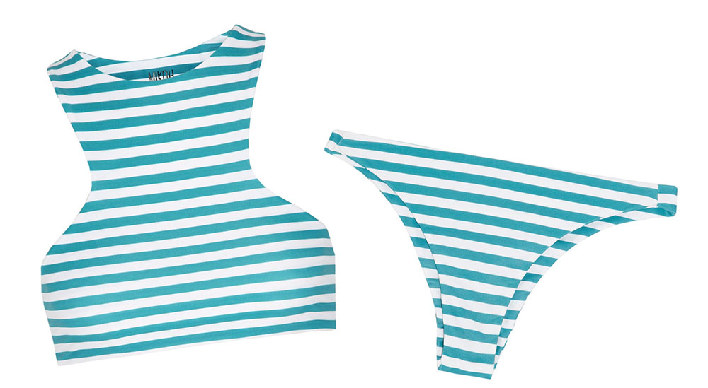 Mikoh Striped Bathing Suit