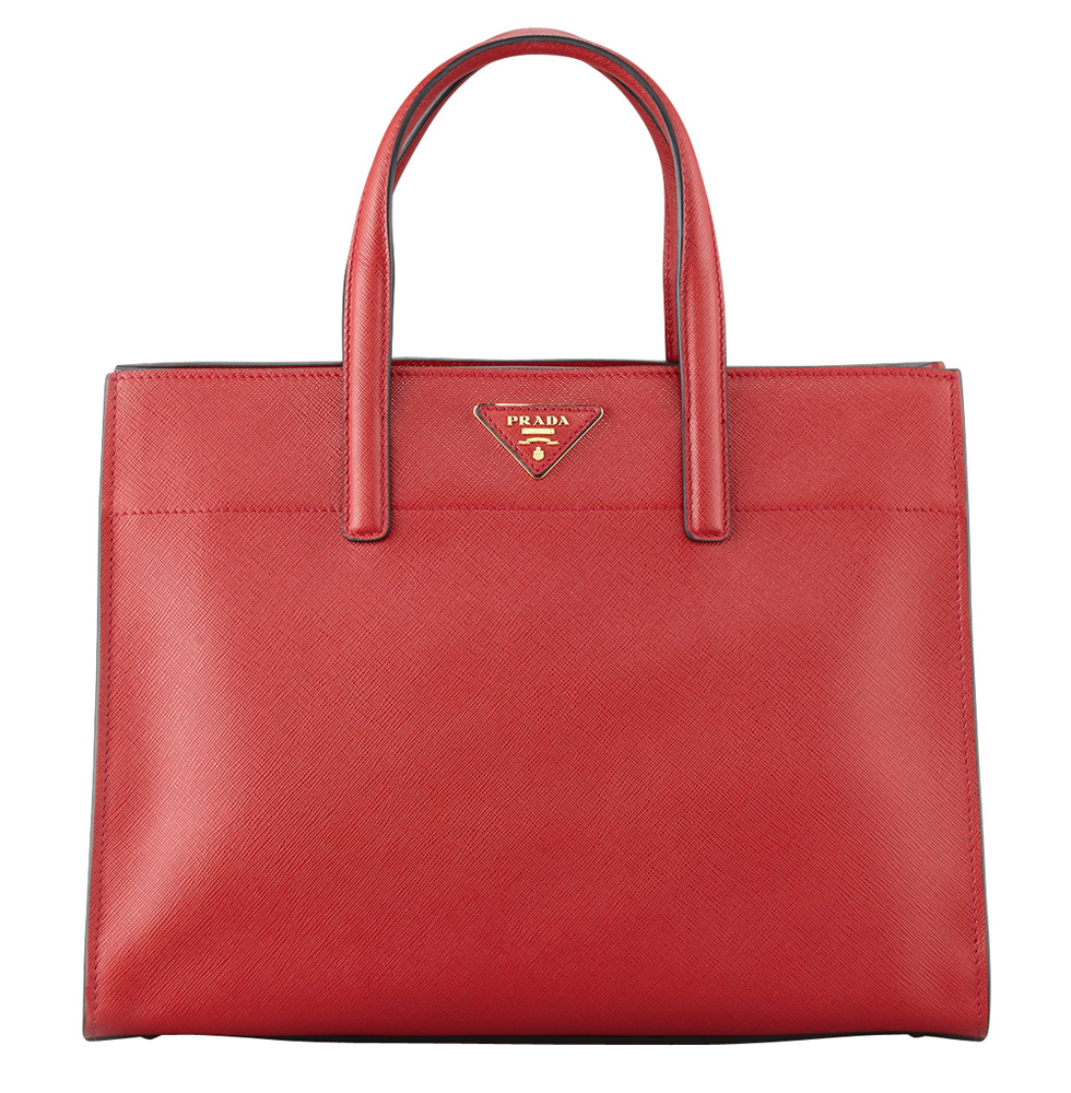 Prada Saffiano Triple Pocket Tote