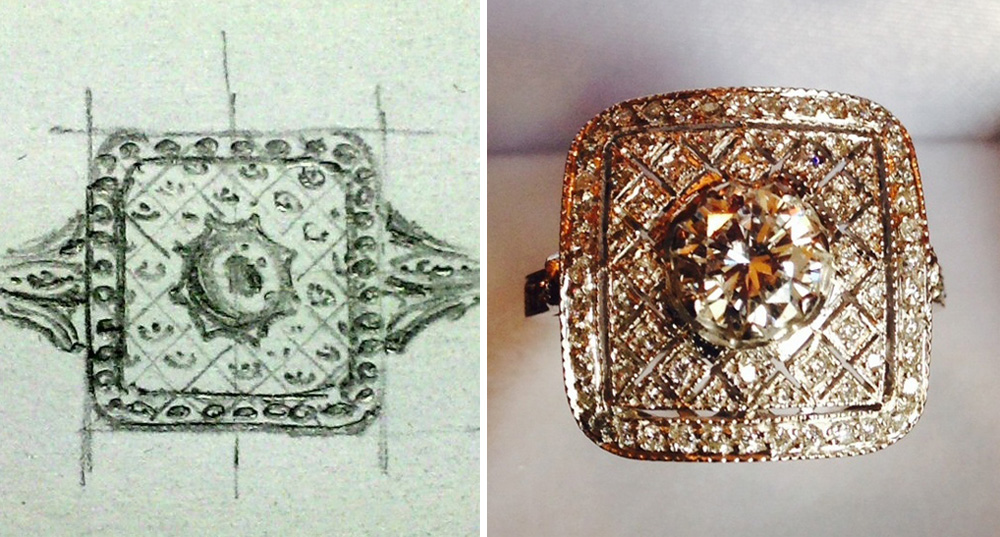 Ring Sketch and Final Product