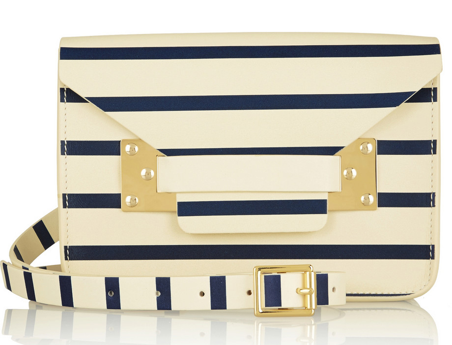 Sophie Hulme Striped Envelope Bag