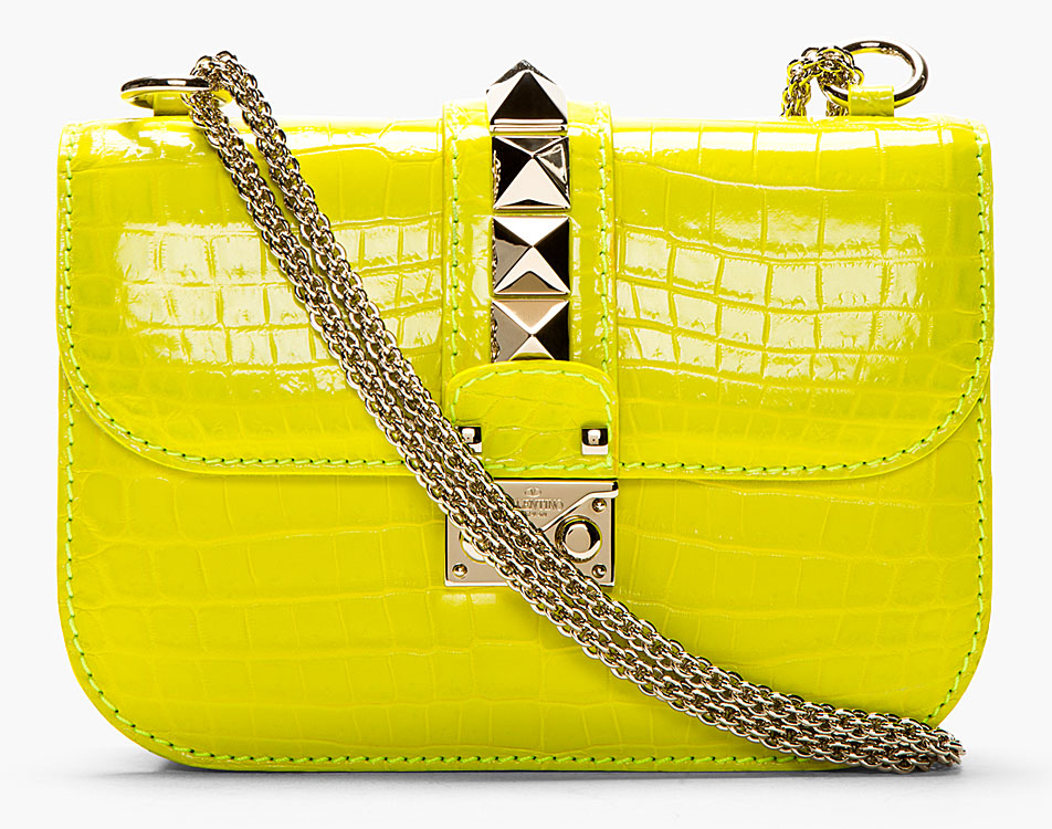 Valentino Crocodile VaVaVoom Shoulder Bag