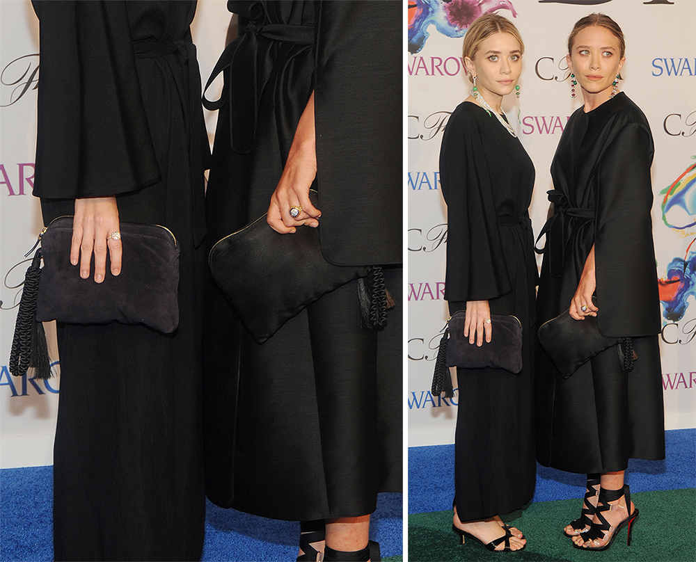 Ashley and Mary-Kate Olsen The Row Tassel Clutches