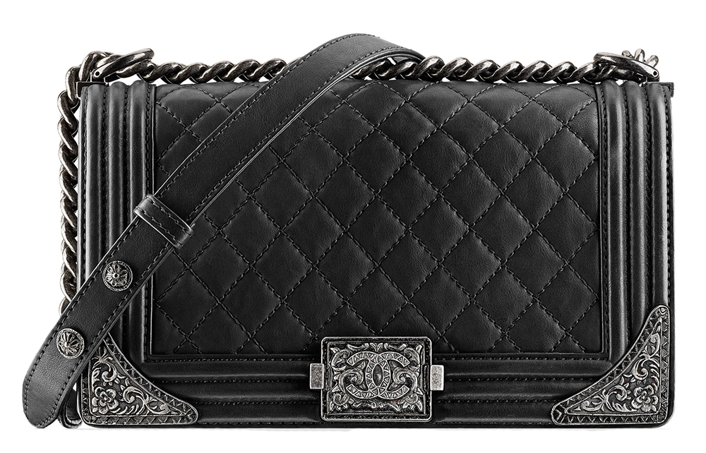 Chanel Boy Bag with Metal Corners