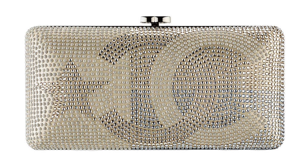 Chanel Metallized Strass Lambskin Clutch