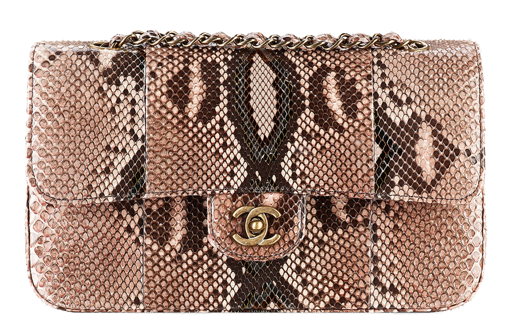 Chanel Snakeskin Classic Flap Bag