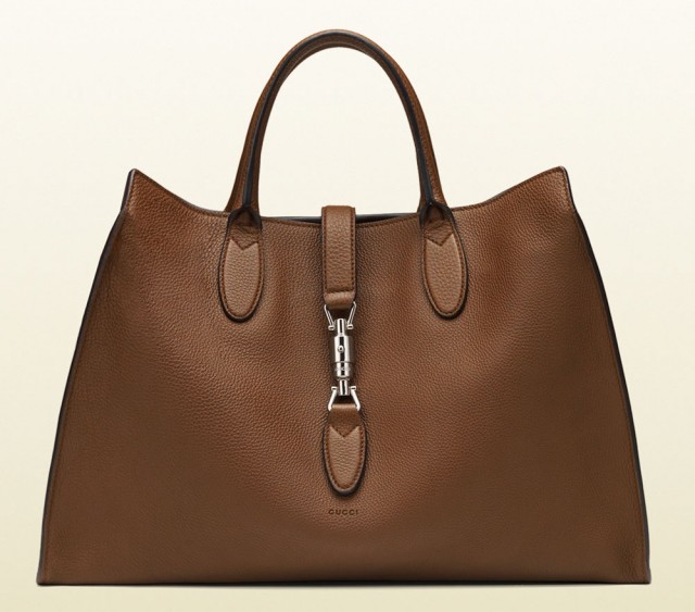 Gucci Jackie Soft Tote Brown