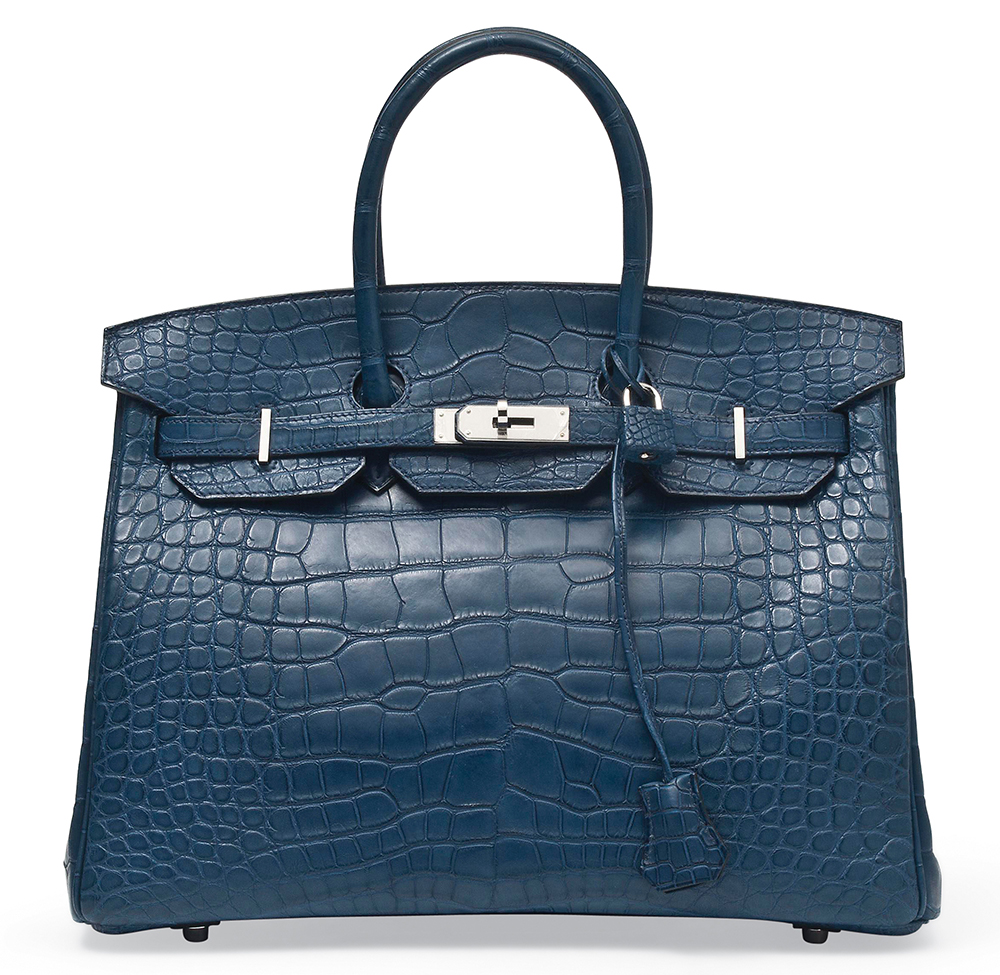 Hermes Matte Alligator Birkin Bleu de Malte