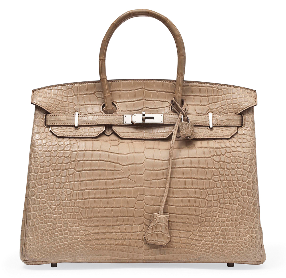 Hermes Matte Crocodile Birkin Poussiere