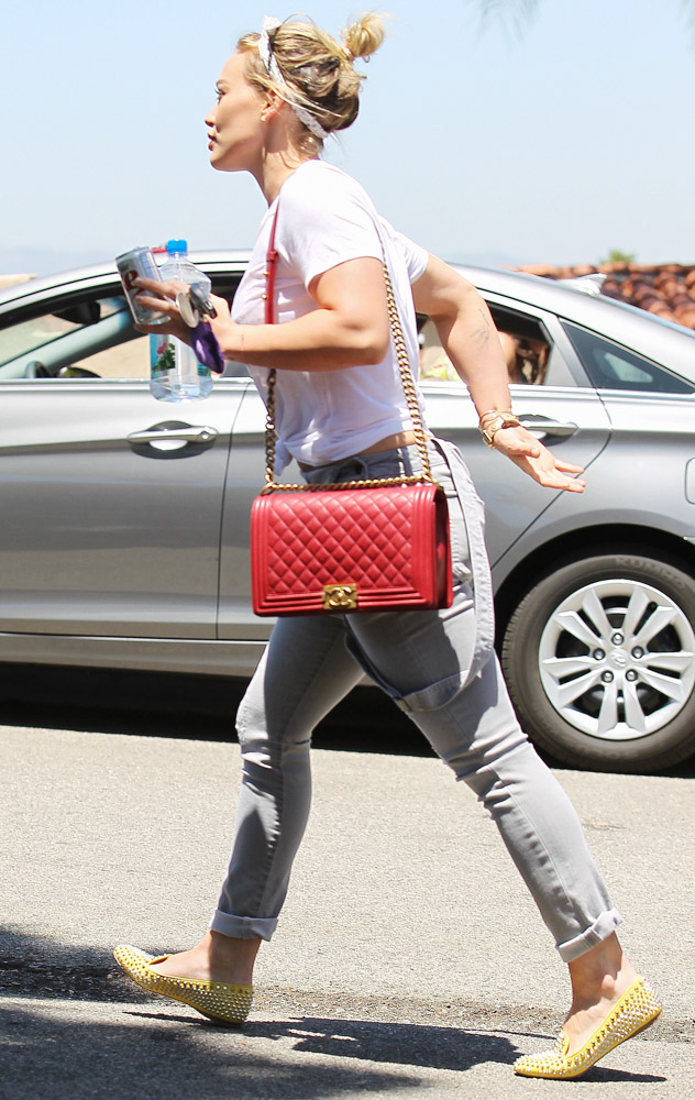 Hilary Duff Chanel Boy Bag-1