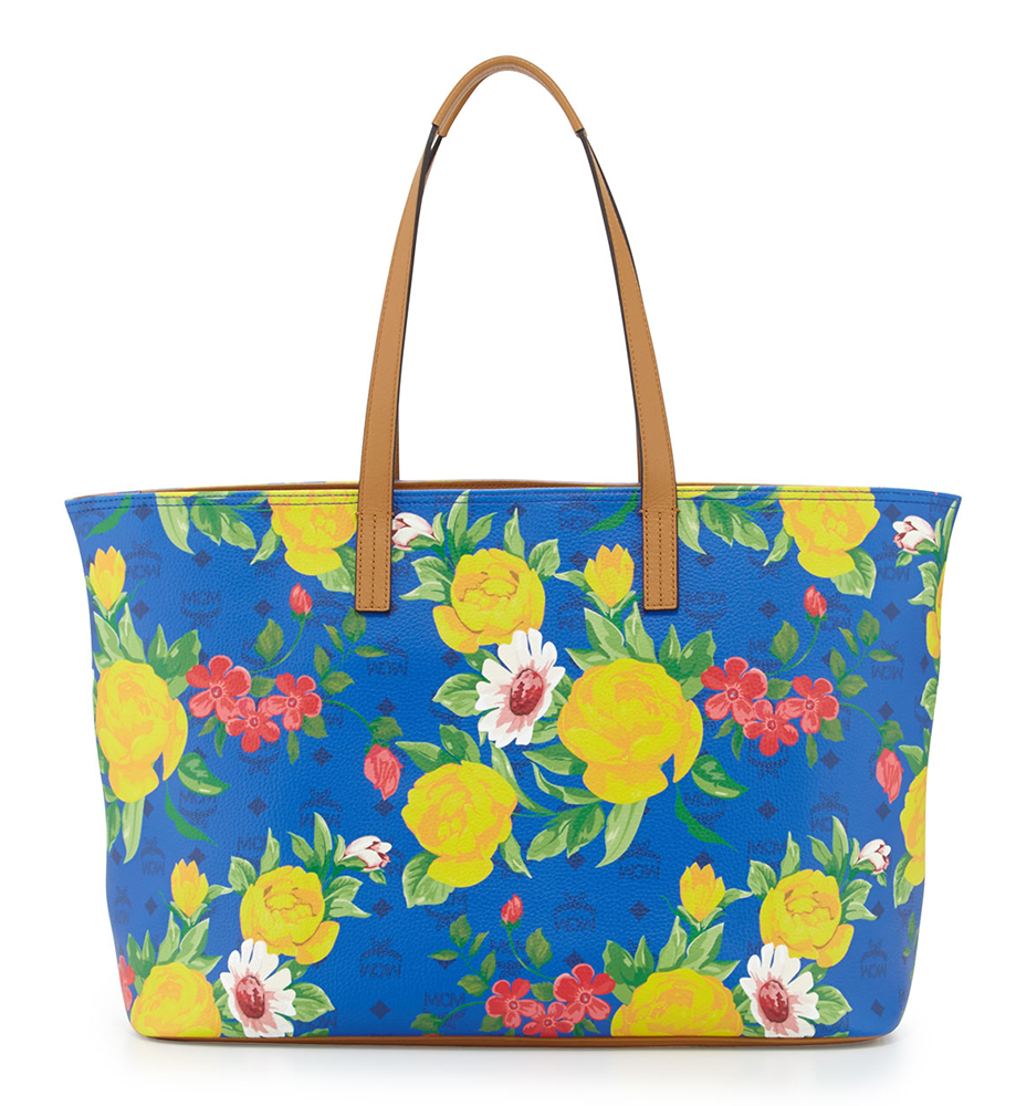 MCM Visetos Flower Tote