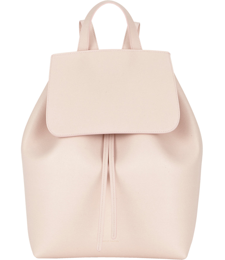 Mansur Gavriel Rosa Saffiano Large Backpack