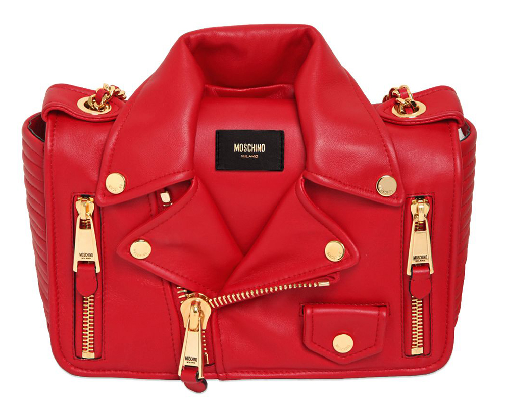 Moschino Biker Jacket Shoulder Bag