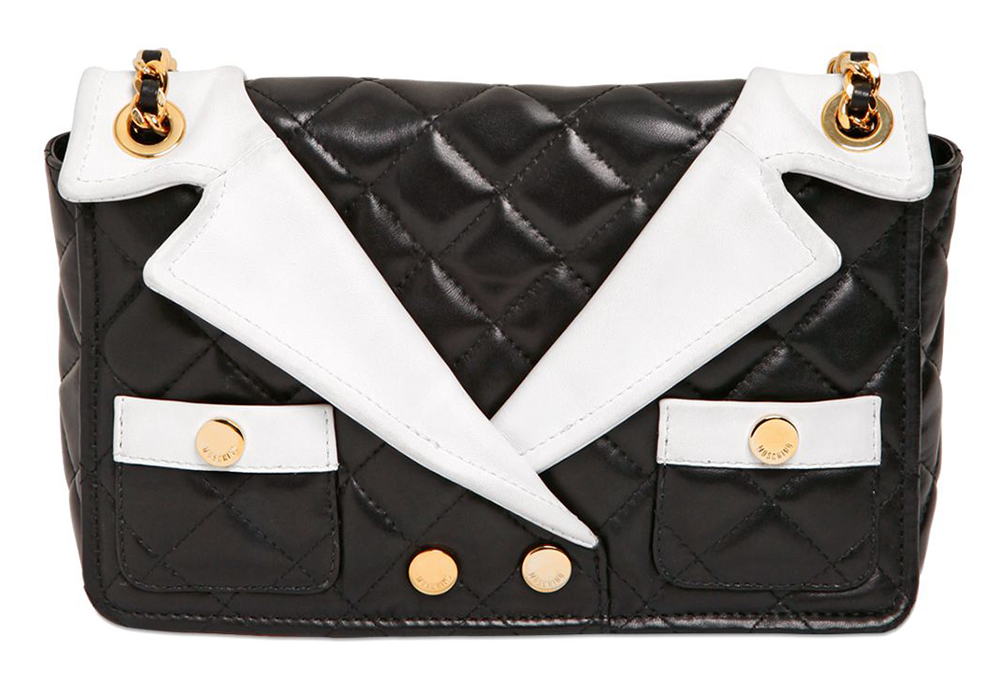 Moschino Jacket Lapels Shoulder Bag