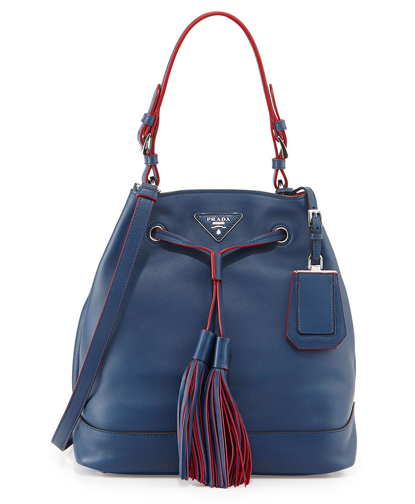 Prada City Calf Bucket Bag