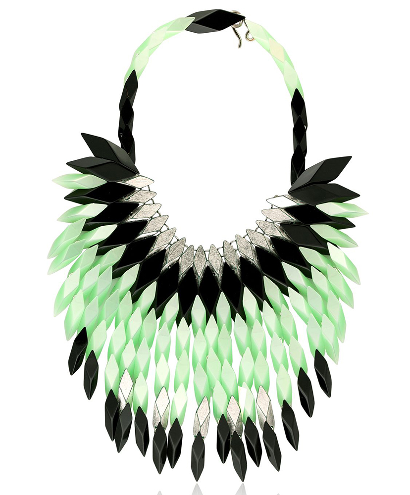 Silvia Rossi Peacock Feathers Necklace