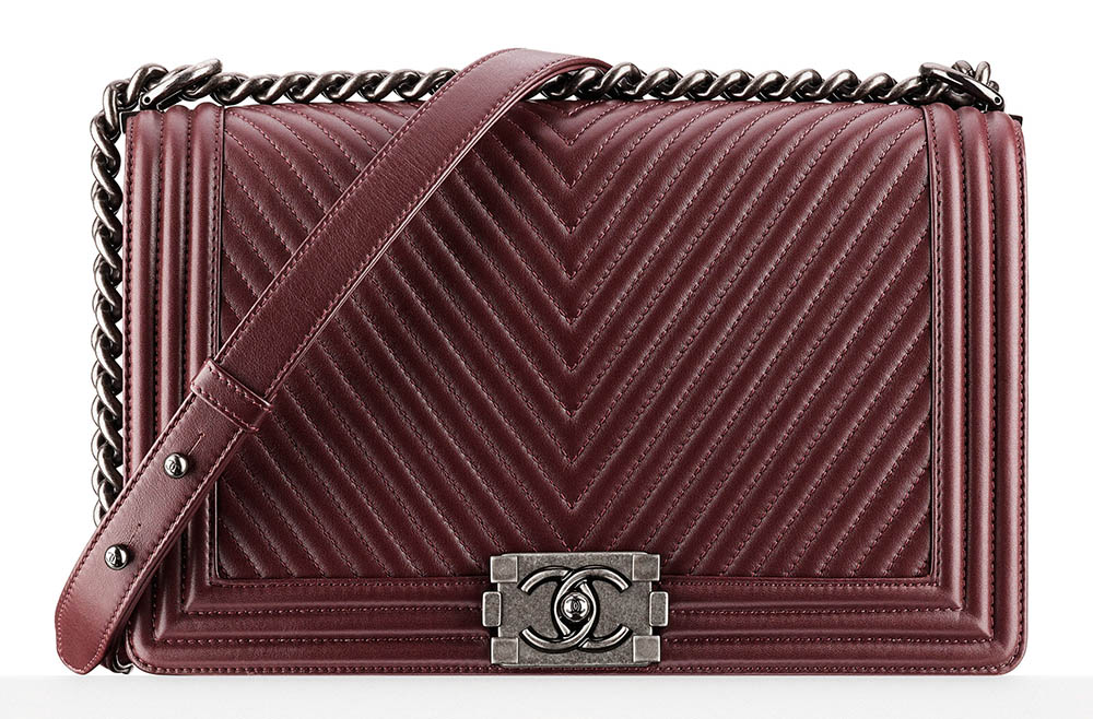 Chanel Boy Bag Burgundy 4900