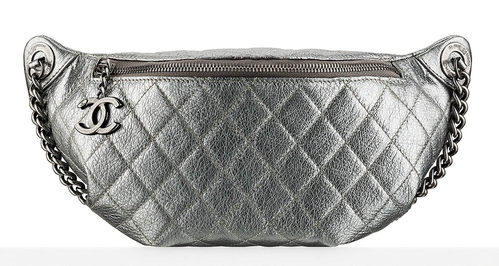 Chanel Waist Bag Silver 2000