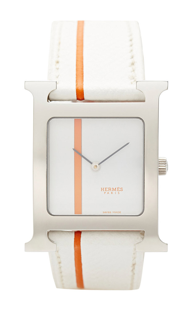 Hermes H Hour White Watch