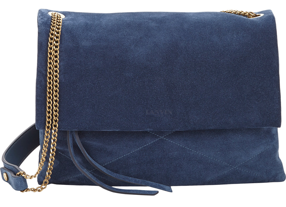 Lanvin Suede Sugar Shoulder Bag