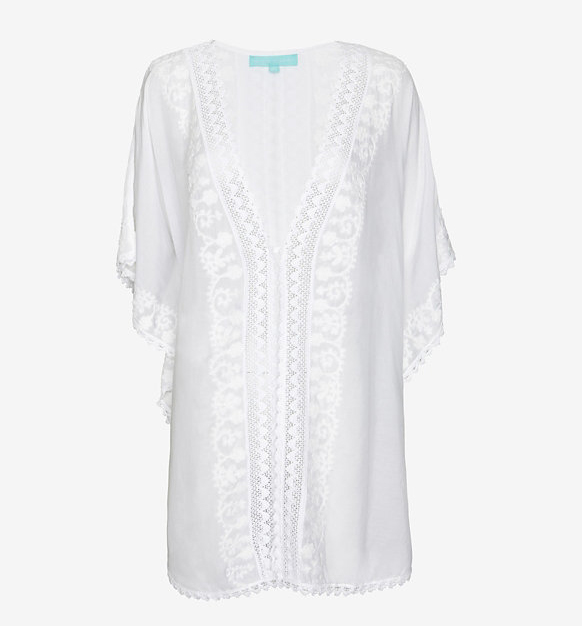 Melissa Odabash Embroidered Drapey Caftan