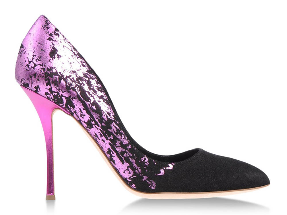 Rupert Sanderson Metallic Splatter Pumps