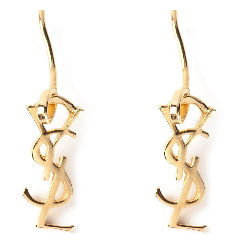 Saint Laurent Logo Earrings