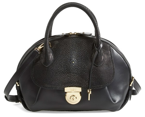 Salvatore Ferragamo Fiamma Dome Satchel